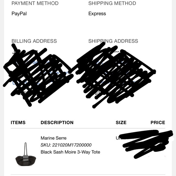 Marine Serre 3 way Leather/Nylon tote - Picture 9 of 9